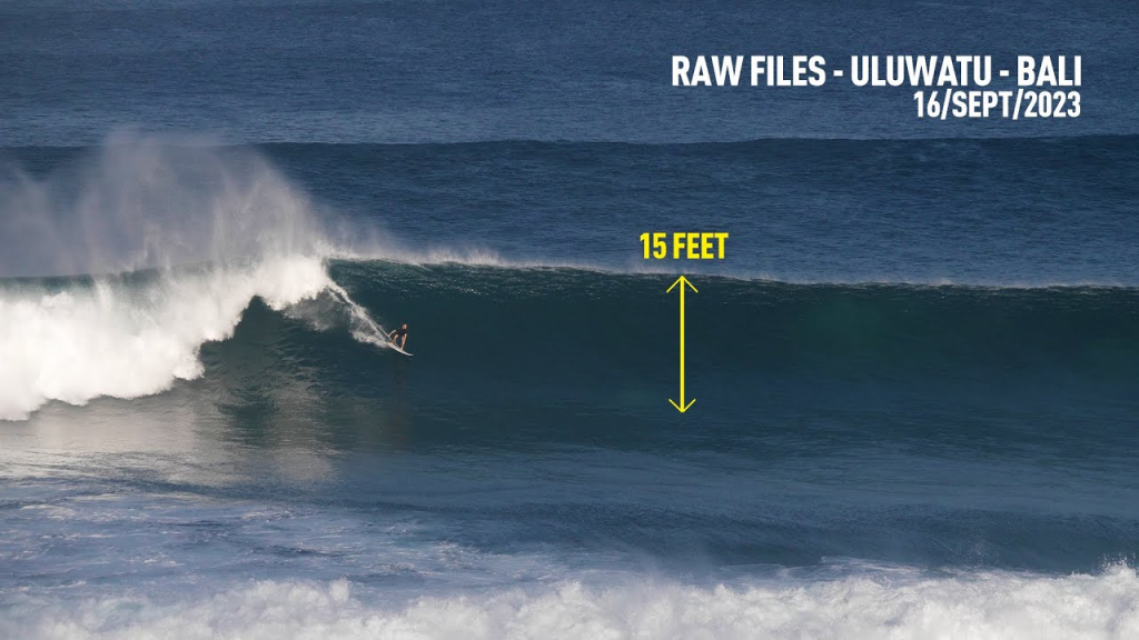 15 feet Set Wave at Uluwatu - 16/SEPT/2023 RawFiles 4K | NobodySurf