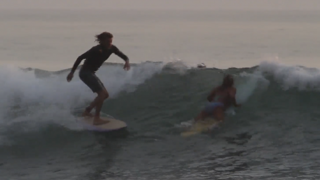 Ryan Burch at home on a 5'3